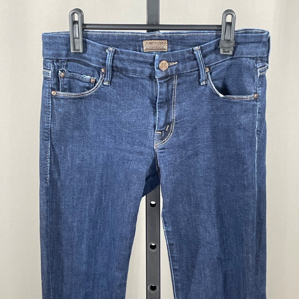 Mother Jeans Womens 27 blue denim looker skinny designer casual - Picture 2 of 12